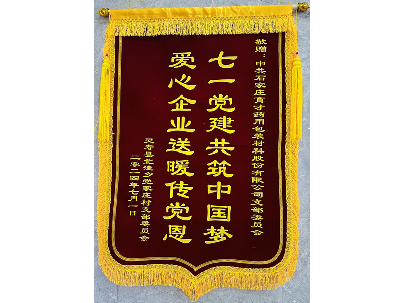 錦旗（黨家莊村支部委員會）